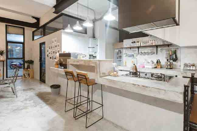 White cafe studio