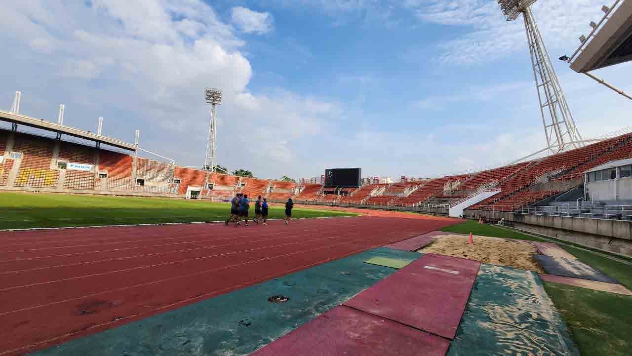 Running Stadium Red Runway X treem Plaza